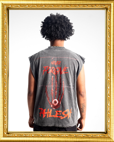 bloodline tee grey, streetwear, phlesh fashion house, phlesh clothing, Baltimore street wear, luxury streetwear, baltimore clothing brand, dmv fashion brand