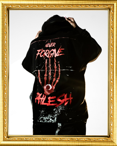 never forgive hoodie, phlesh streetwear, phlesh fashion house, phlesh clothing, Baltimore street wear, luxury streetwear, baltimore clothing brand, dmv fashion brand, premium quality hoodies