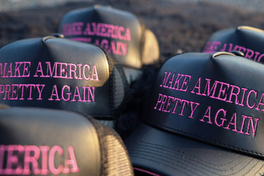 Make America Pretty Again Hat, Phlesh Fashion House, Phlesh Streetwear, phlesh clothing brand, Presidential election merch, High End street wear, phlesh clothing, Baltimore street wear, luxury streetwear, baltimore clothing brand, dmv fashion